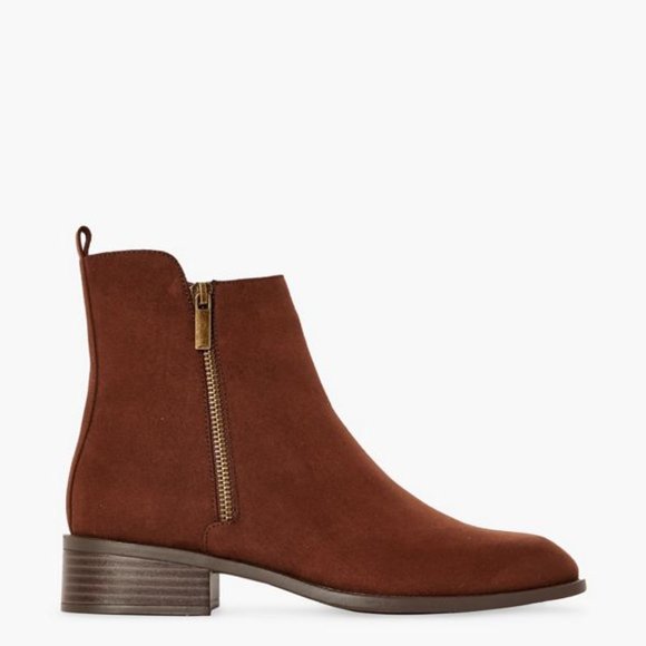 ‘Like-New Brown Faux Suede Boot - Wide’ - Picture 2 of 6